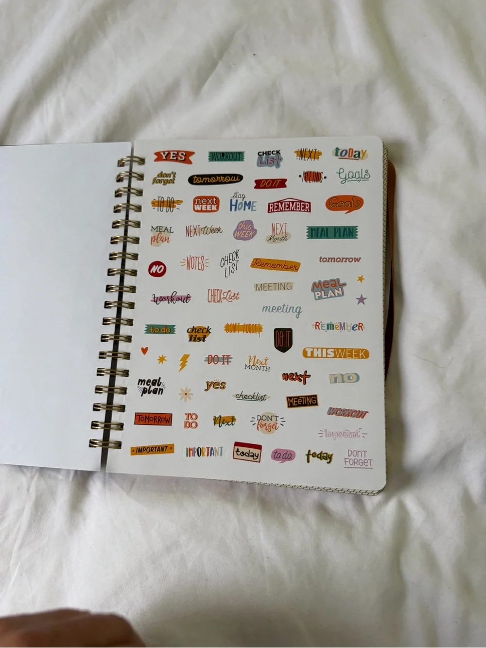 2026-2027 Weekly Planner Spiral Notebook - Brown Cover